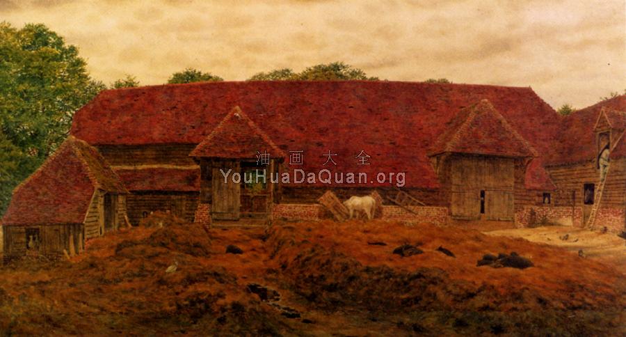 The Old Barn At Whitchurch - 乔治·普莱斯·博伊斯